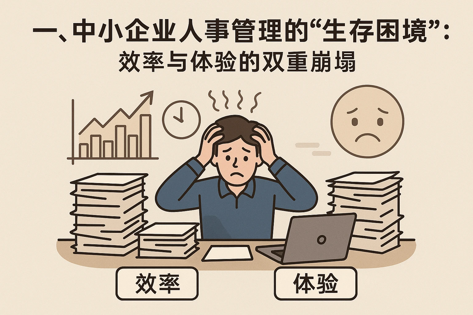 一、中小企业人事管理的“生存困境”：效率与体验的双重崩塌