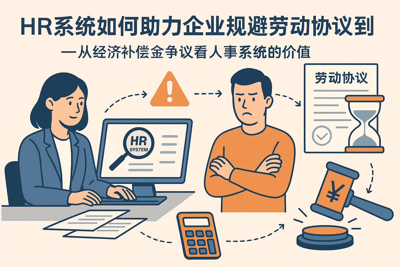 HR系统如何助力企业规避劳动协议到期风险？——从经济补偿金争议看人事系统的价值