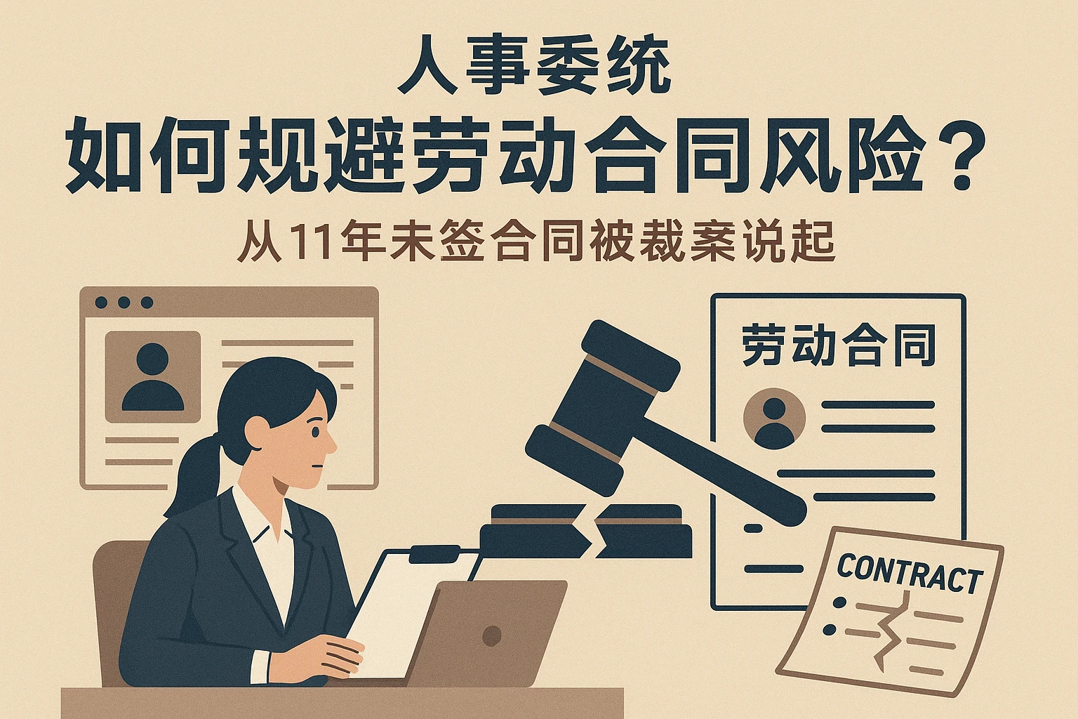 人事系统如何规避劳动合同风险？从11年未签合同被裁案说起