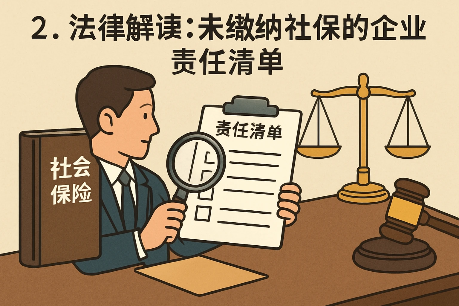 2. 法律解读：未缴纳社保的企业责任清单