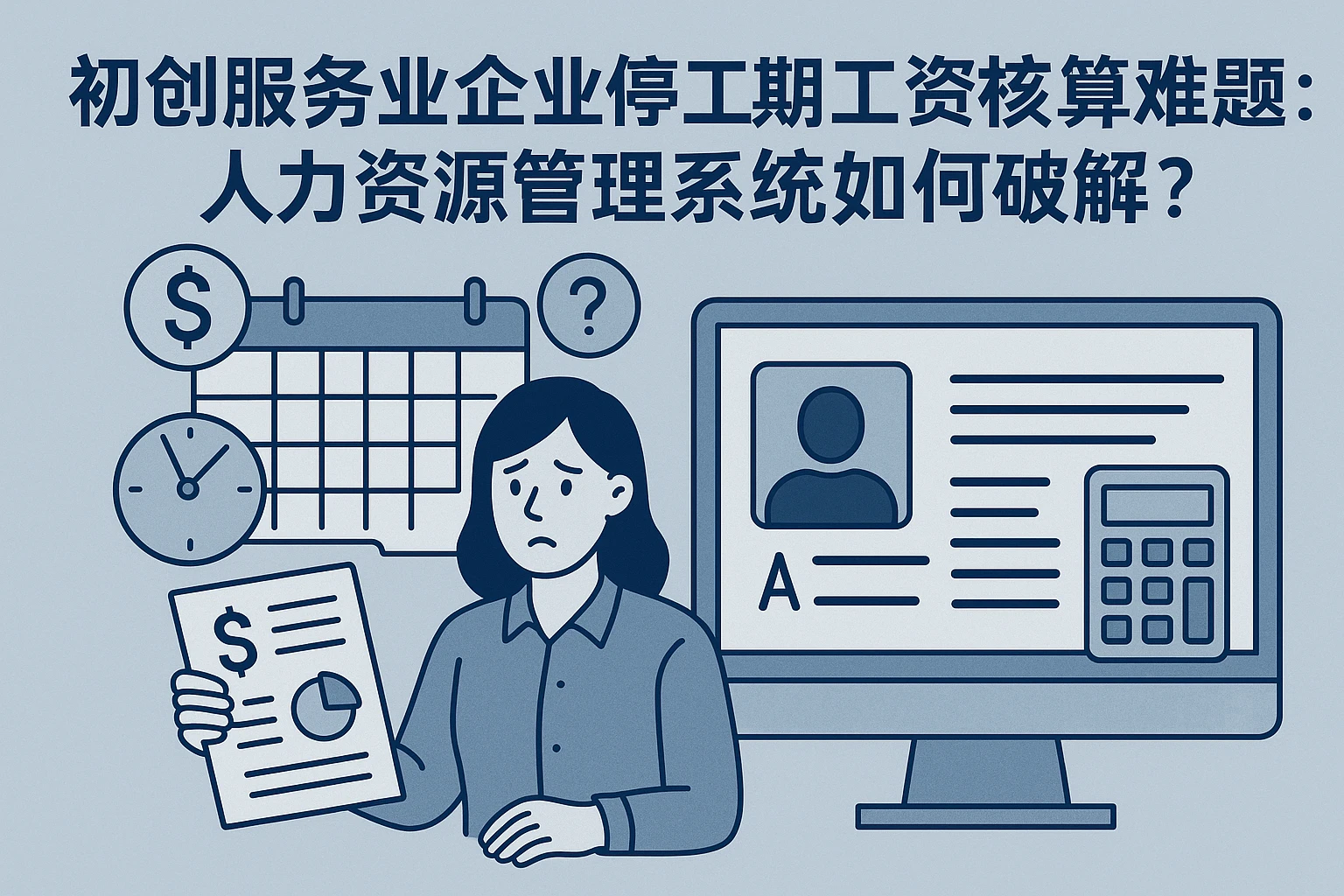 初创服务业企业停工期工资核算难题：人力资源管理系统如何破解？