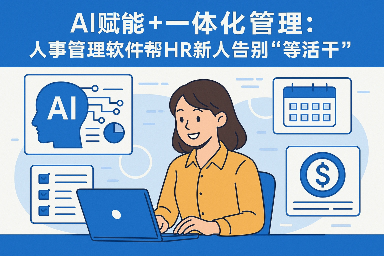 AI赋能+一体化管理：人事管理软件帮HR新人告别“等活干”