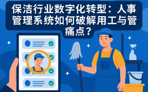 保洁行业数字化转型：人事管理系统如何破解用工与管理痛点？