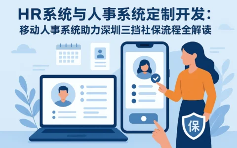 HR系统与人事系统定制开发：移动人事系统助力深圳三挡社保流程全解读
