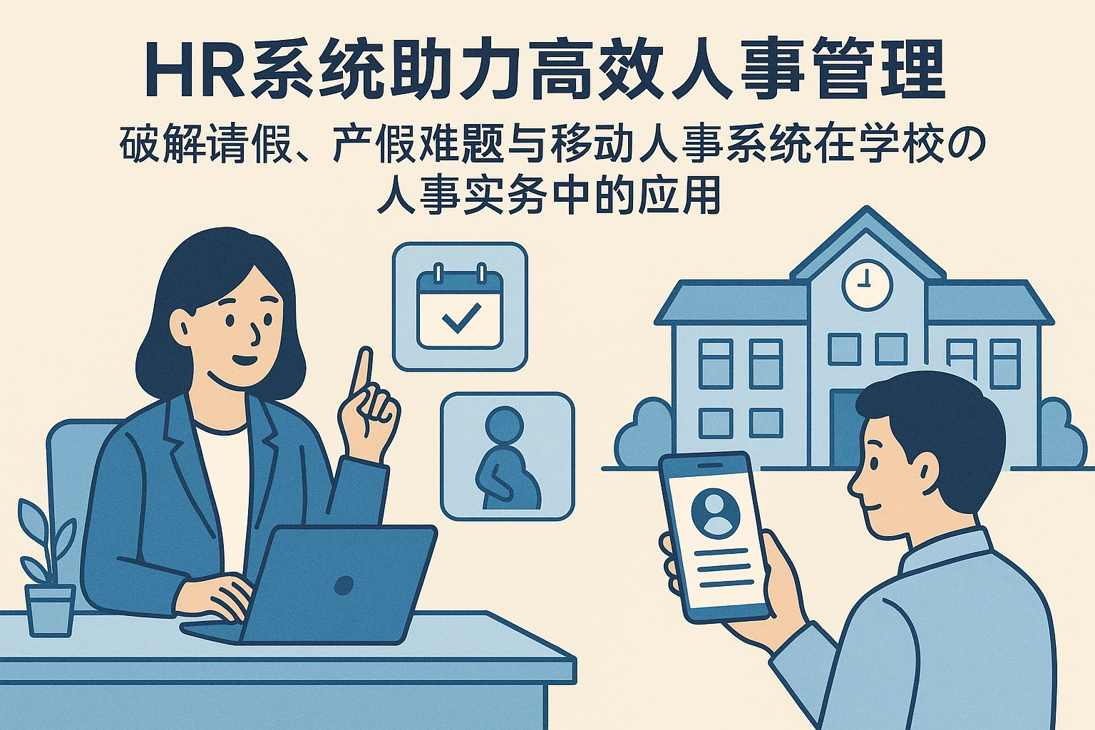 HR系统助力高效人事管理：破解请假、产假难题与移动人事系统在学校的人事实务中的应用