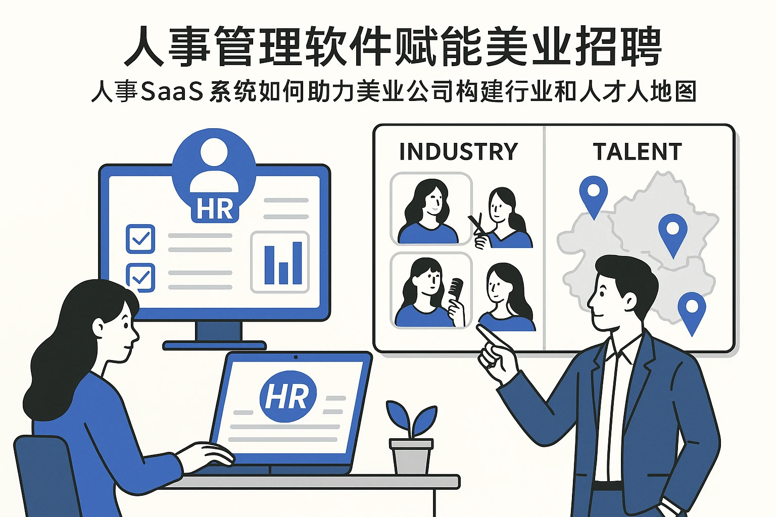 人事管理软件赋能美业招聘——人事SaaS系统如何助力美业公司构建行业和人才地图