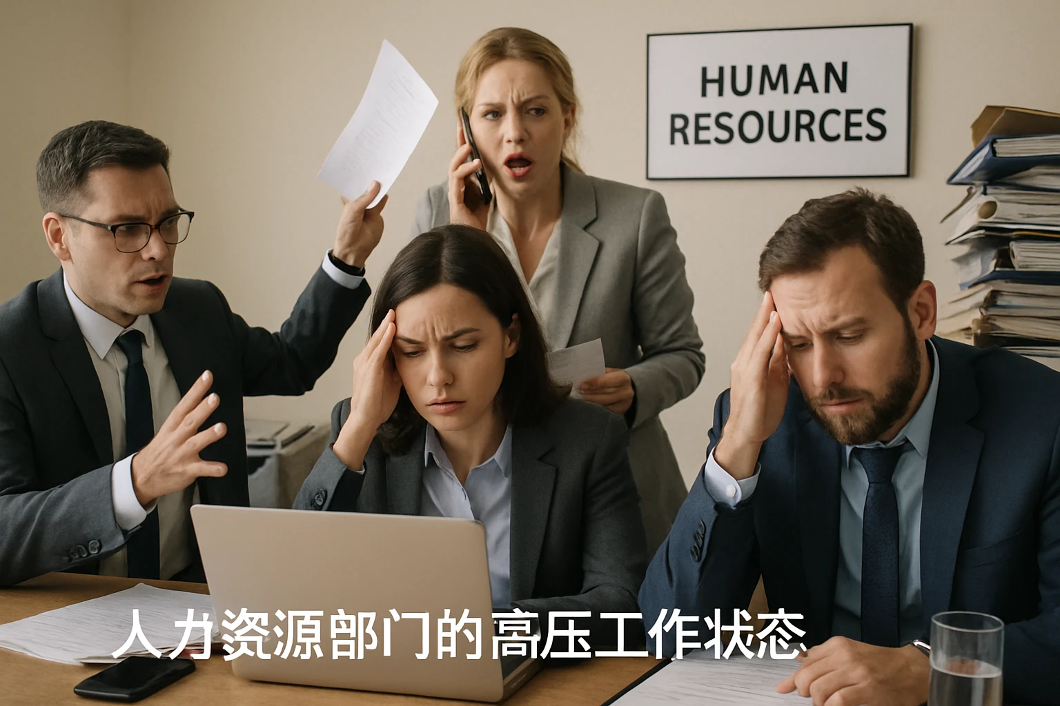 人力资源部门的高压工作状态