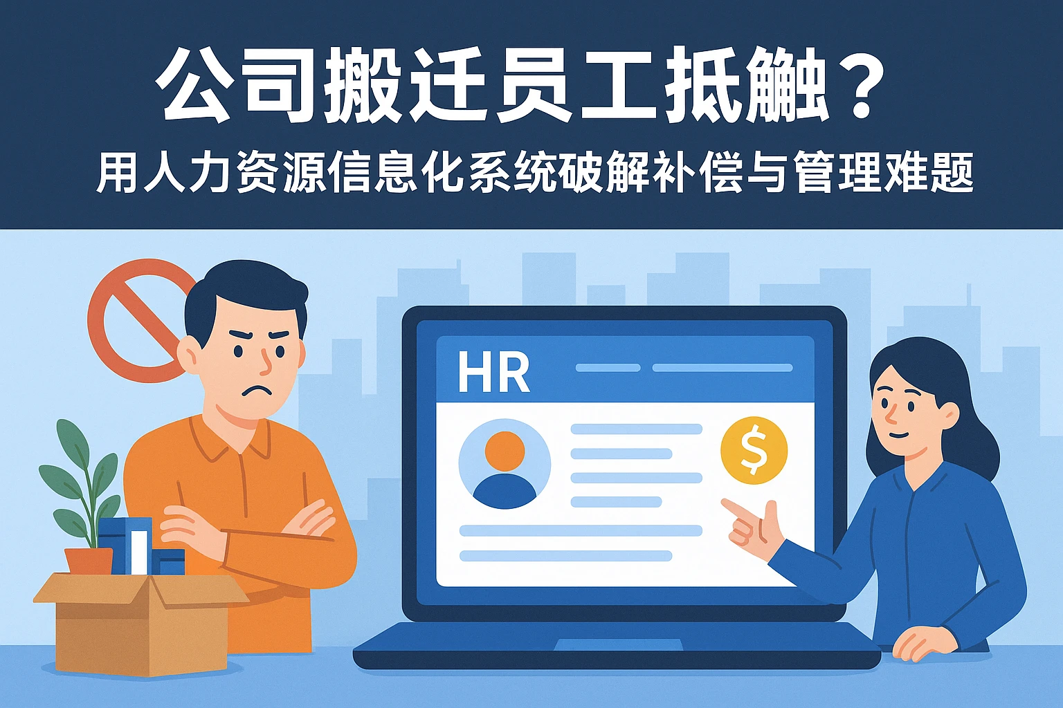 公司搬迁员工抵触？用人力资源信息化系统破解补偿与管理难题