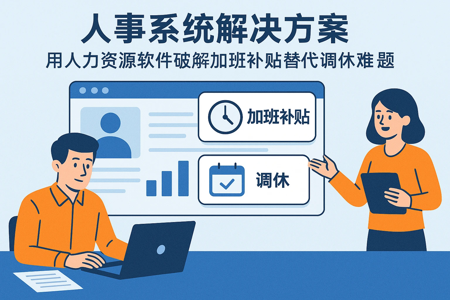 人事系统解决方案：用人力资源软件破解加班补贴替代调休难题