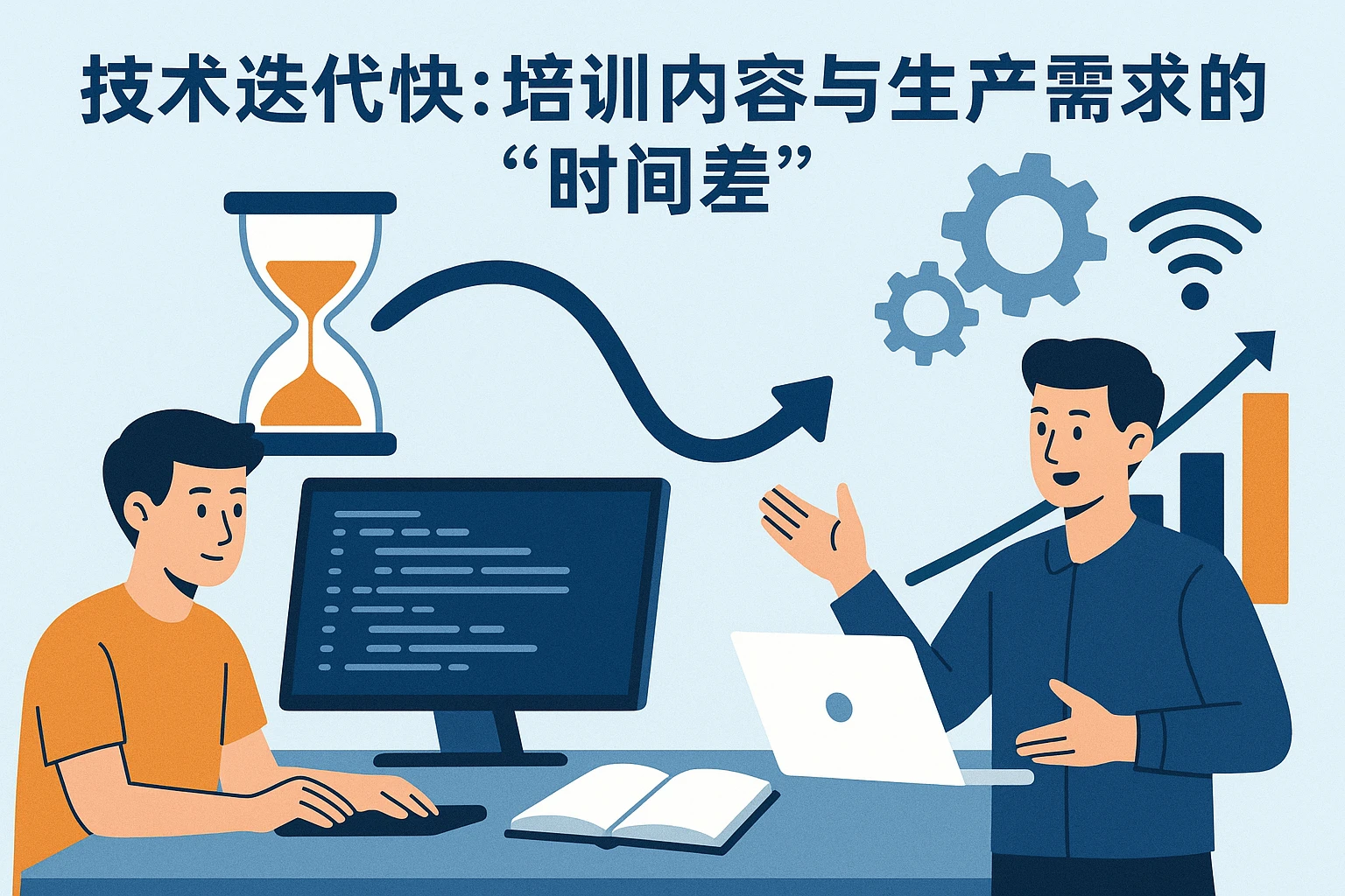 2. 技术迭代快：培训内容与生产需求的“时间差”