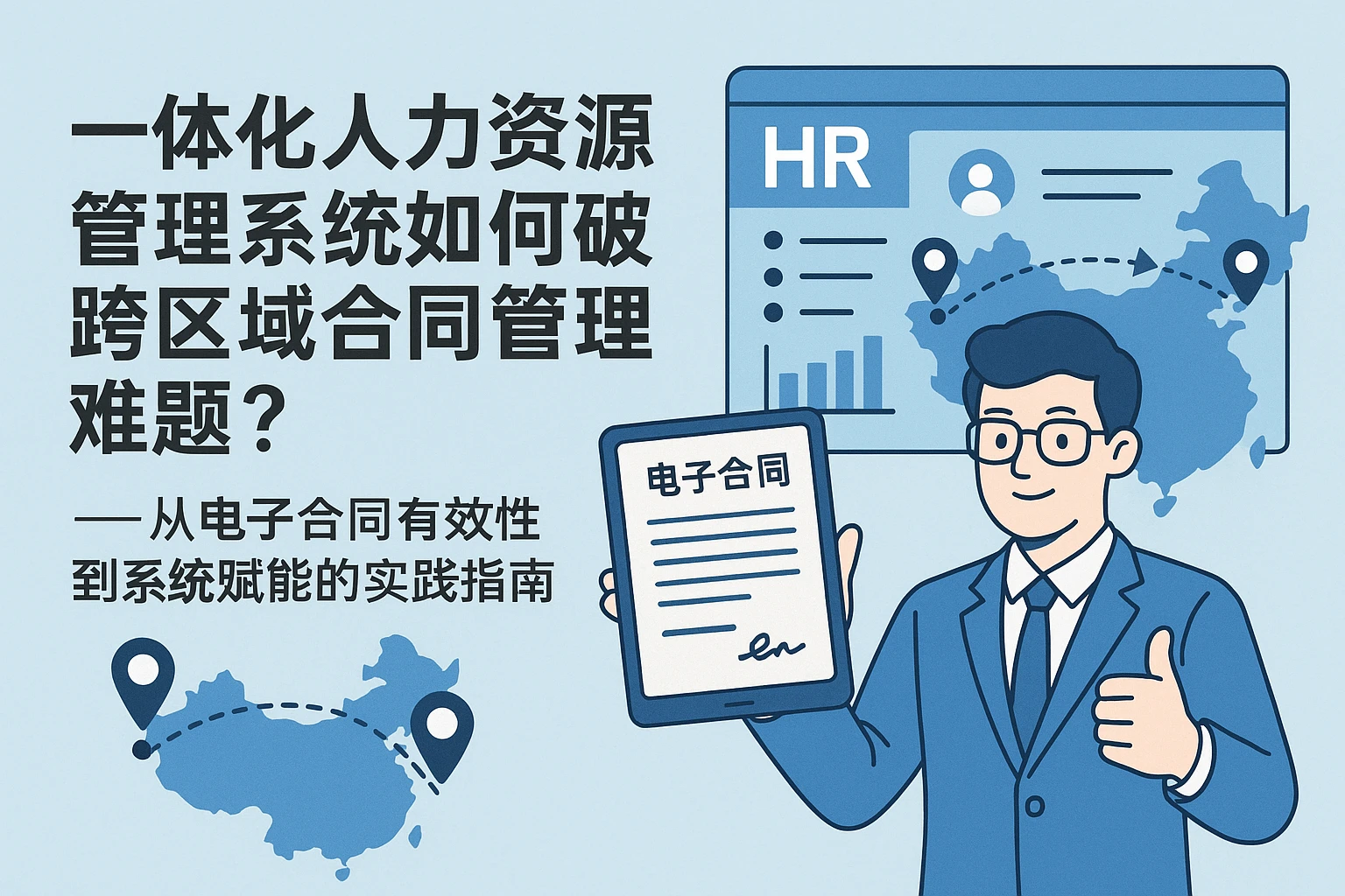 一体化人力资源管理系统如何破解跨区域合同管理难题？——从电子合同有效性到系统赋能的实践指南