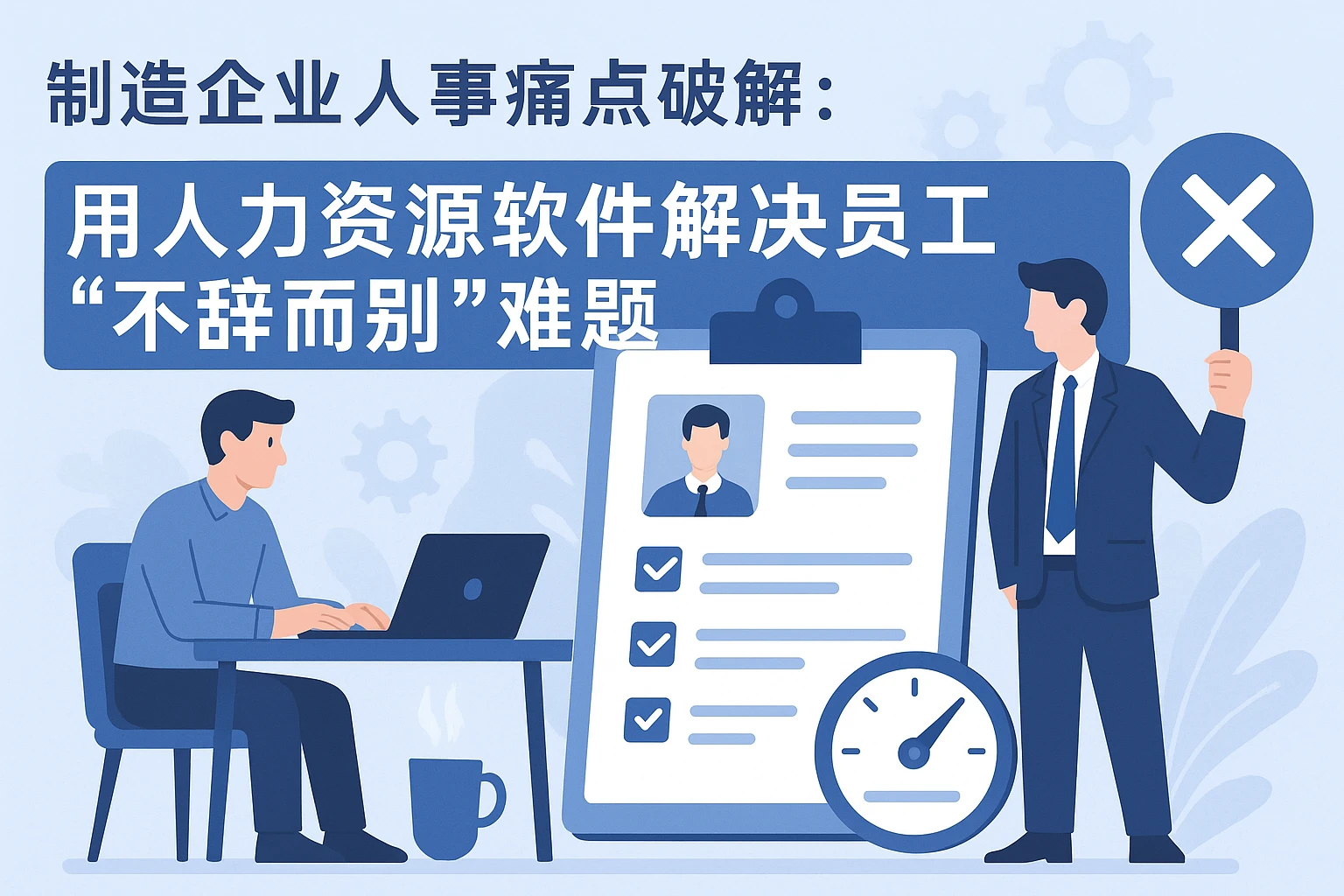 制造企业人事痛点破解：用人力资源软件解决员工“不辞而别”难题