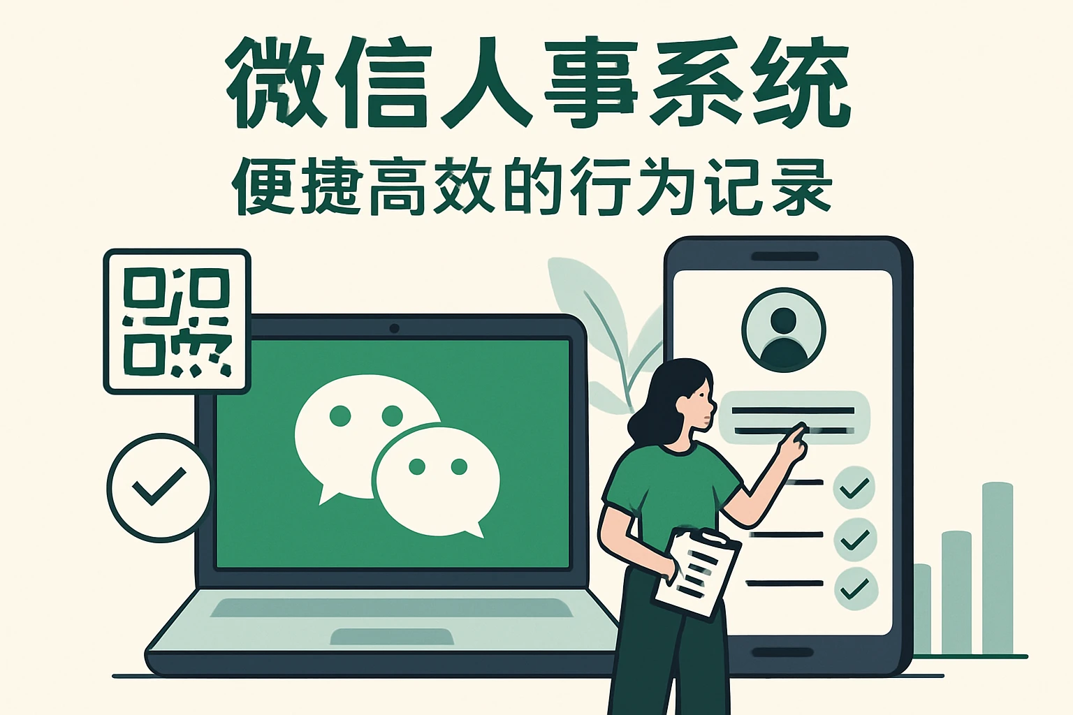 微信人事系统便捷高效的行为记录