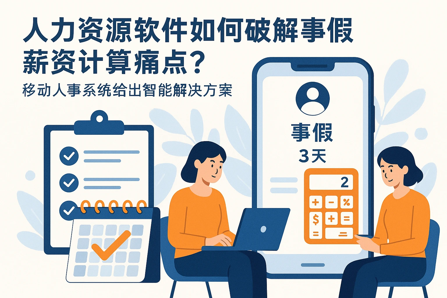 人力资源软件如何破解事假薪资计算痛点？移动人事系统给出智能解决方案