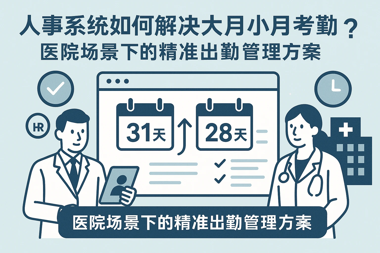 人事系统如何解决大月小月考勤计算难题？医院场景下的精准出勤管理方案