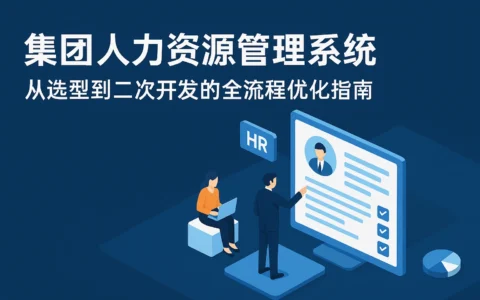 集团人力资源管理系统：从选型到二次开发的全流程优化指南