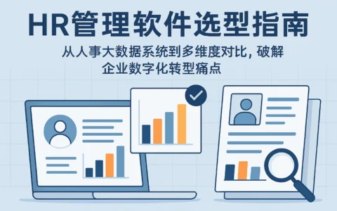 HR管理软件选型指南：从人事大数据系统到多维度对比，破解企业数字化转型痛点