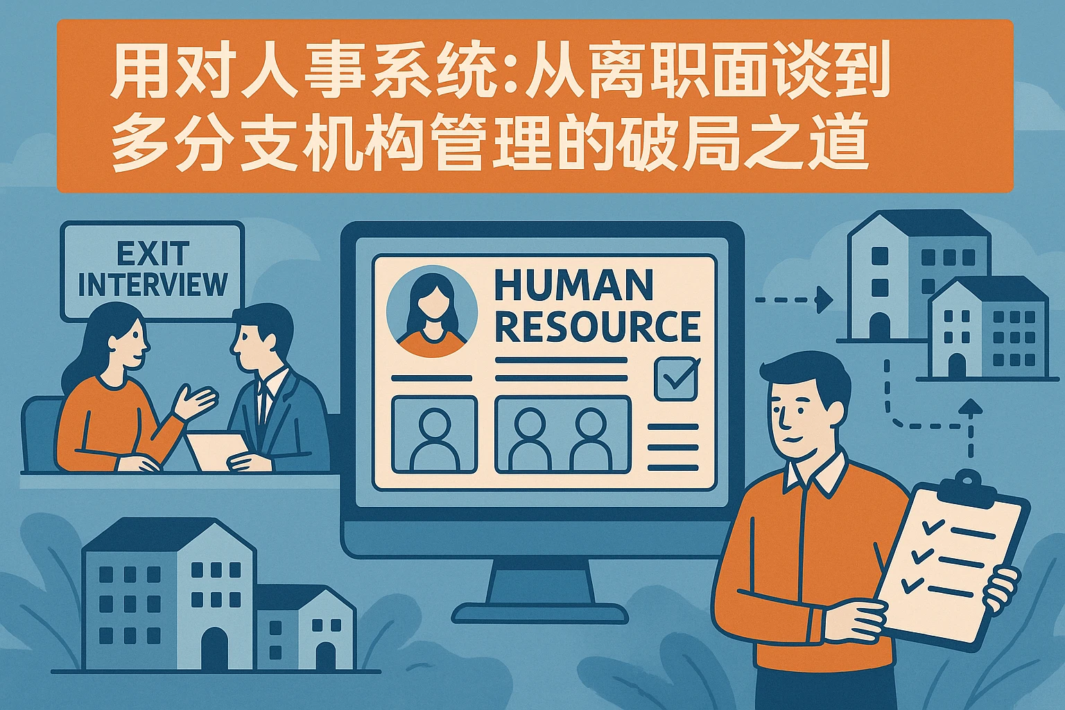 用对人事系统：从离职面谈到多分支机构管理的破局之道