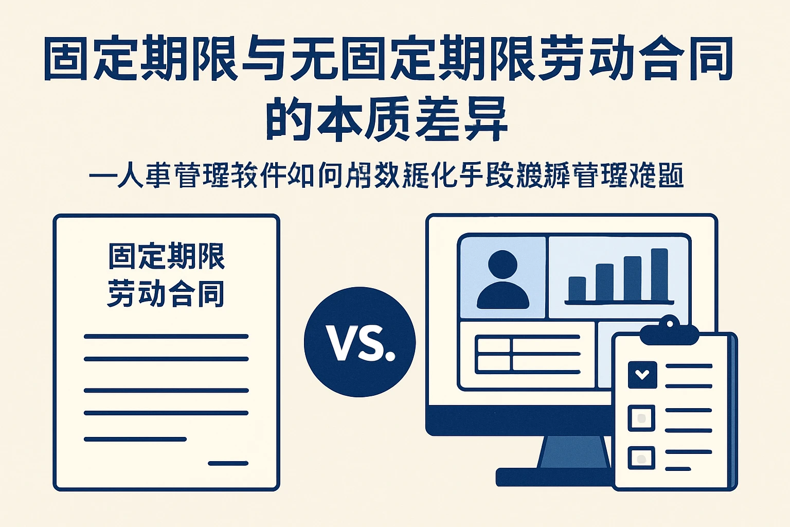 固定期限与无固定期限劳动合同的本质差异——人事管理软件如何用数据化手段破解管理难题