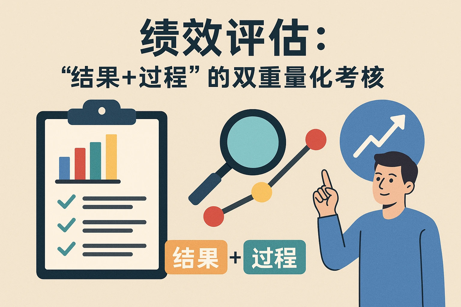 2. 绩效评估：“结果+过程”的双重量化考核