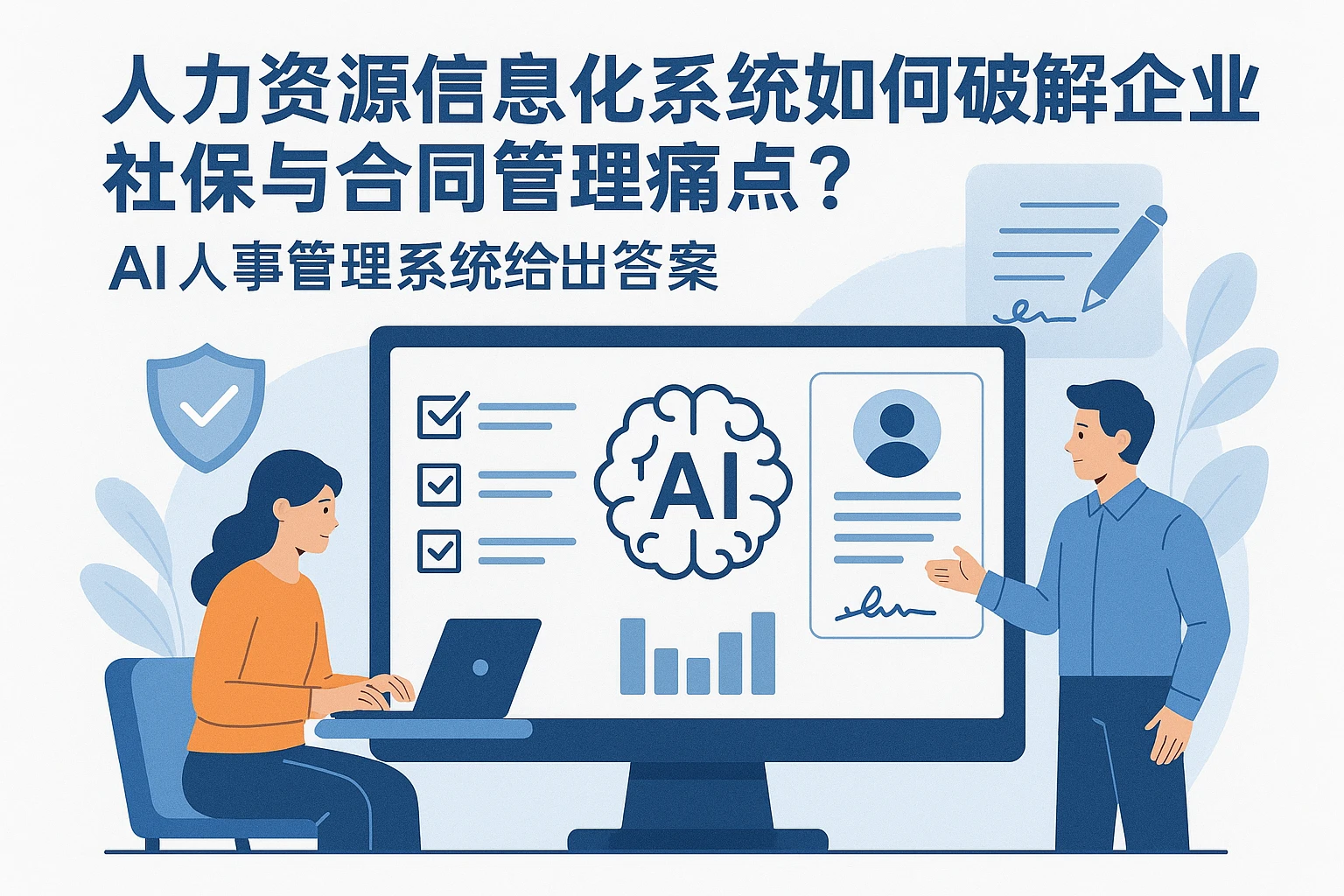 人力资源信息化系统如何破解企业社保与合同管理痛点？AI人事管理系统给出答案