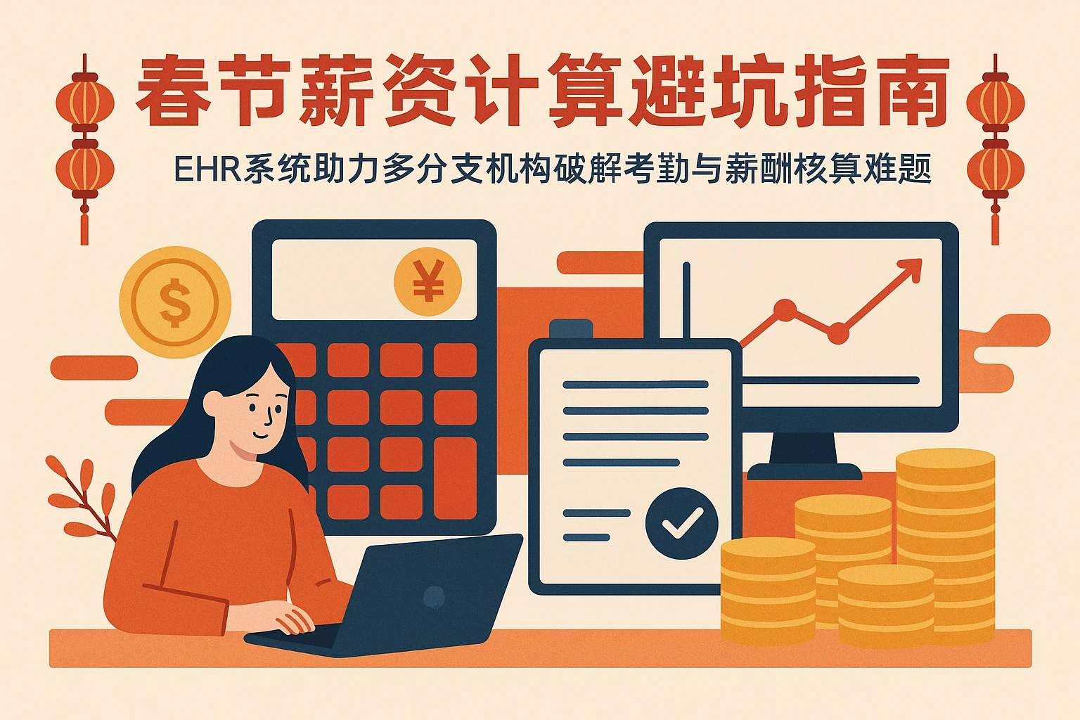 春节薪资计算避坑指南：EHR系统助力多分支机构破解考勤与薪酬核算难题