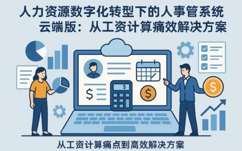 人力资源数字化转型下的人事管理系统云端版：从工资计算痛点到高效解决方案