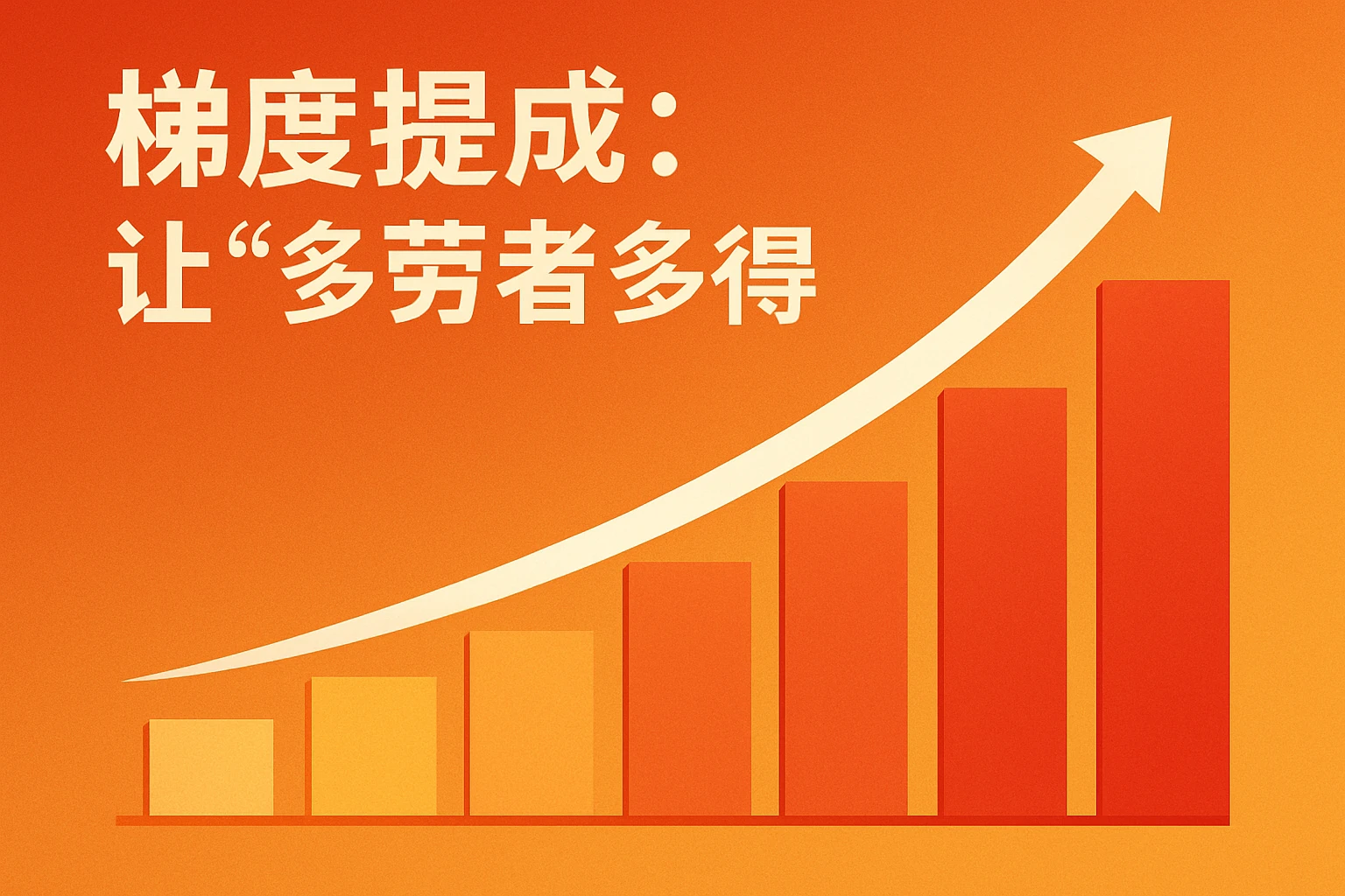（1）梯度提成：让“多劳者多得”