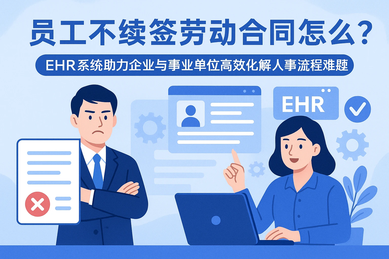 员工不续签劳动合同怎么办？ehr系统助力企业与事业单位高效化解人事流程难题