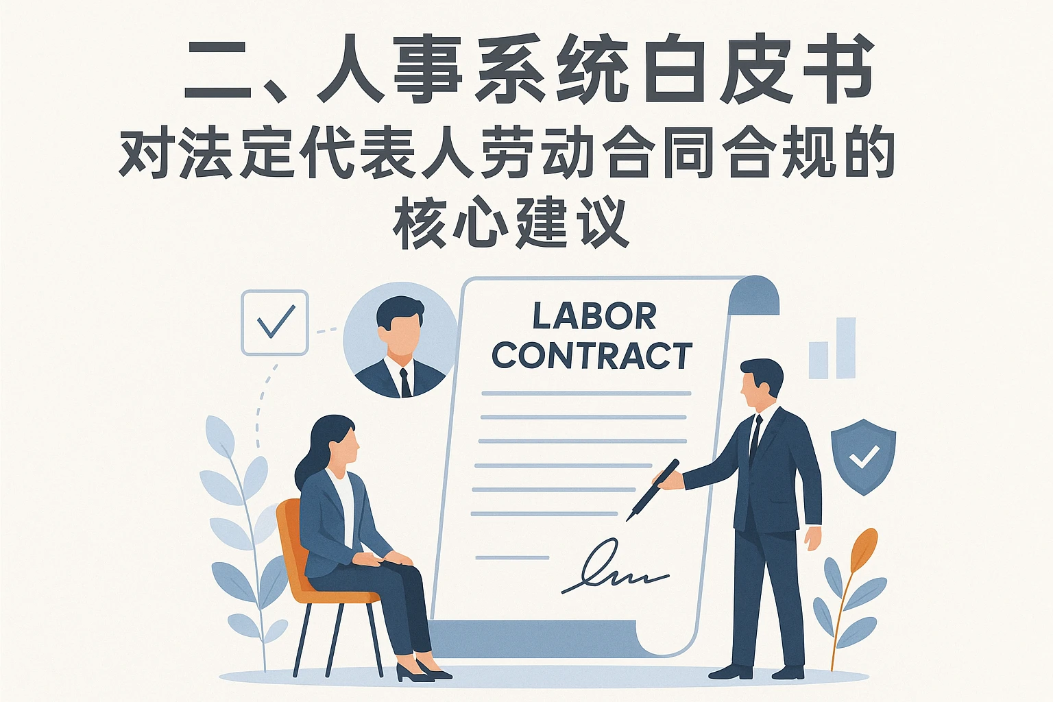 二、人事系统白皮书对法定代表人劳动合同合规的核心建议