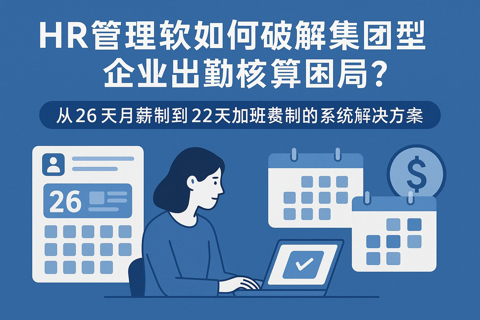 HR管理软件如何破解集团型企业出勤核算困局?——从26天月薪制到22天加班费制的系统解决方案