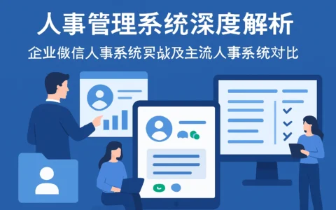 人事管理系统深度解析：企业微信人事系统实战及主流人事系统对比