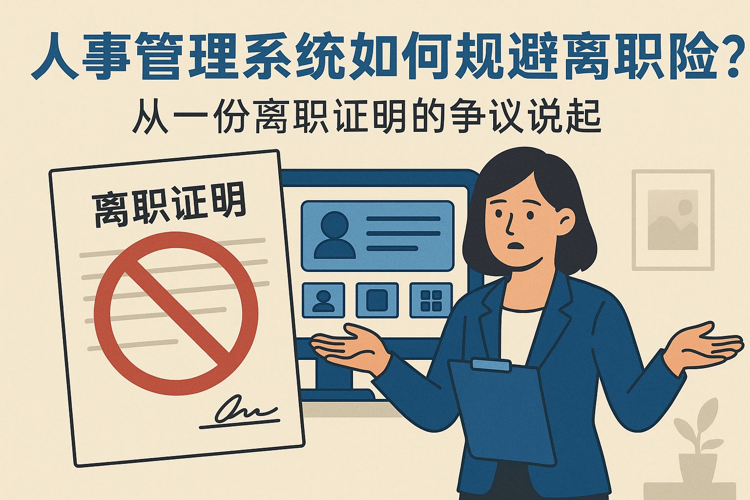 人事管理系统如何规避离职风险？从一份离职证明的争议说起