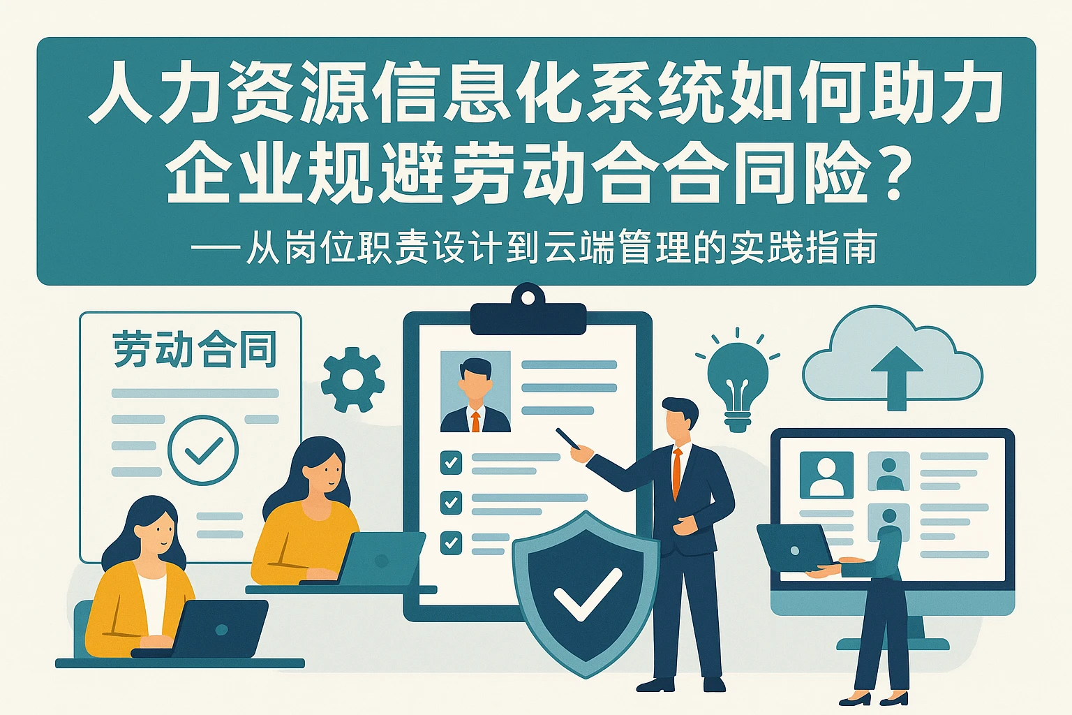 人力资源信息化系统如何助力企业规避劳动合同风险？——从岗位职责设计到云端管理的实践指南