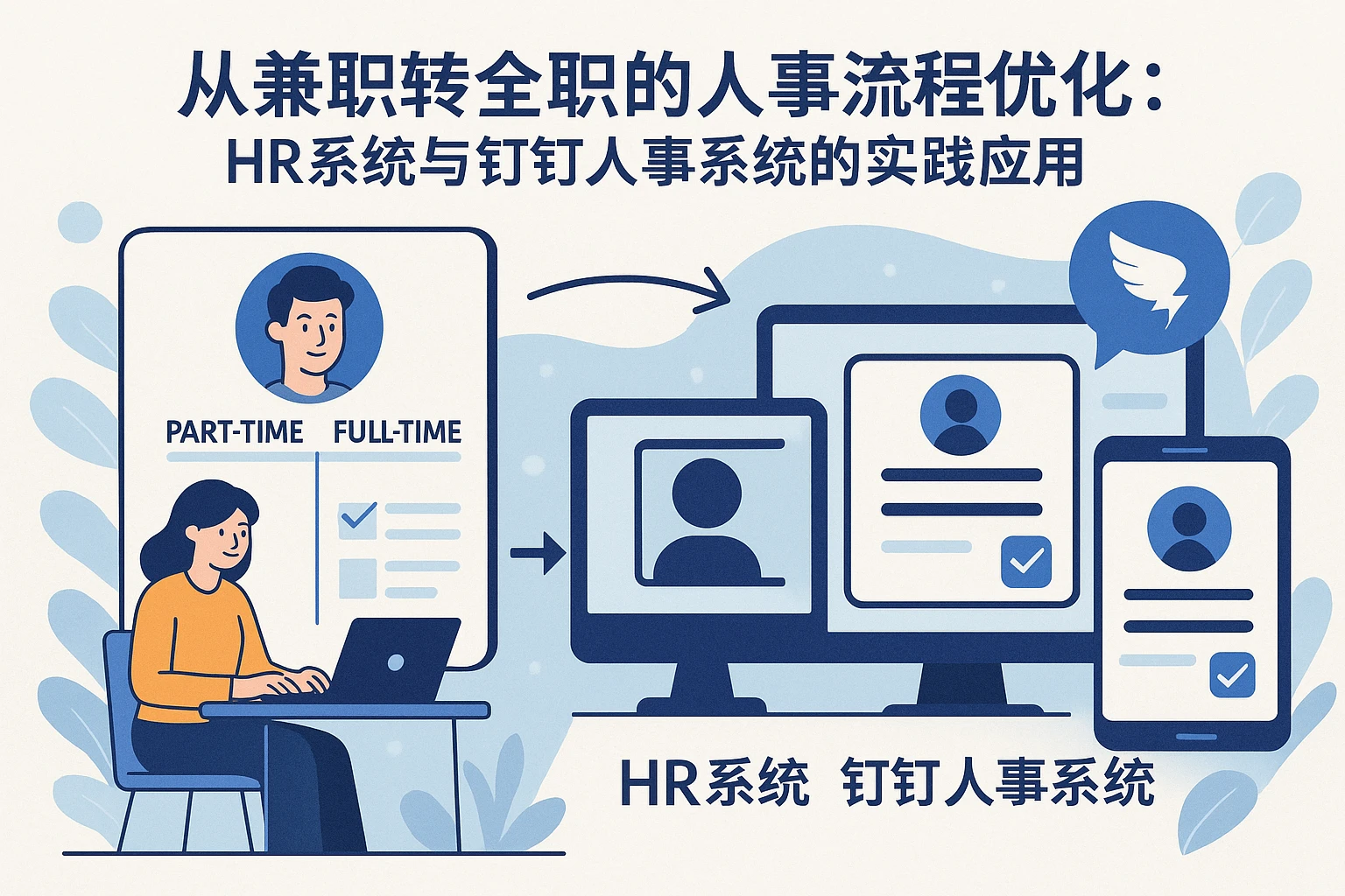从兼职转全职的人事流程优化：HR系统与钉钉人事系统的实践应用