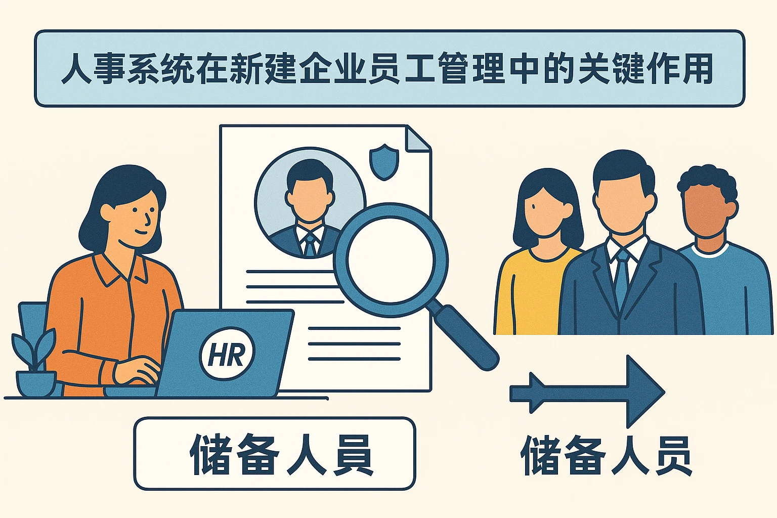 人事系统在新建企业员工管理中的关键作用——以储备人员招聘与管理为例