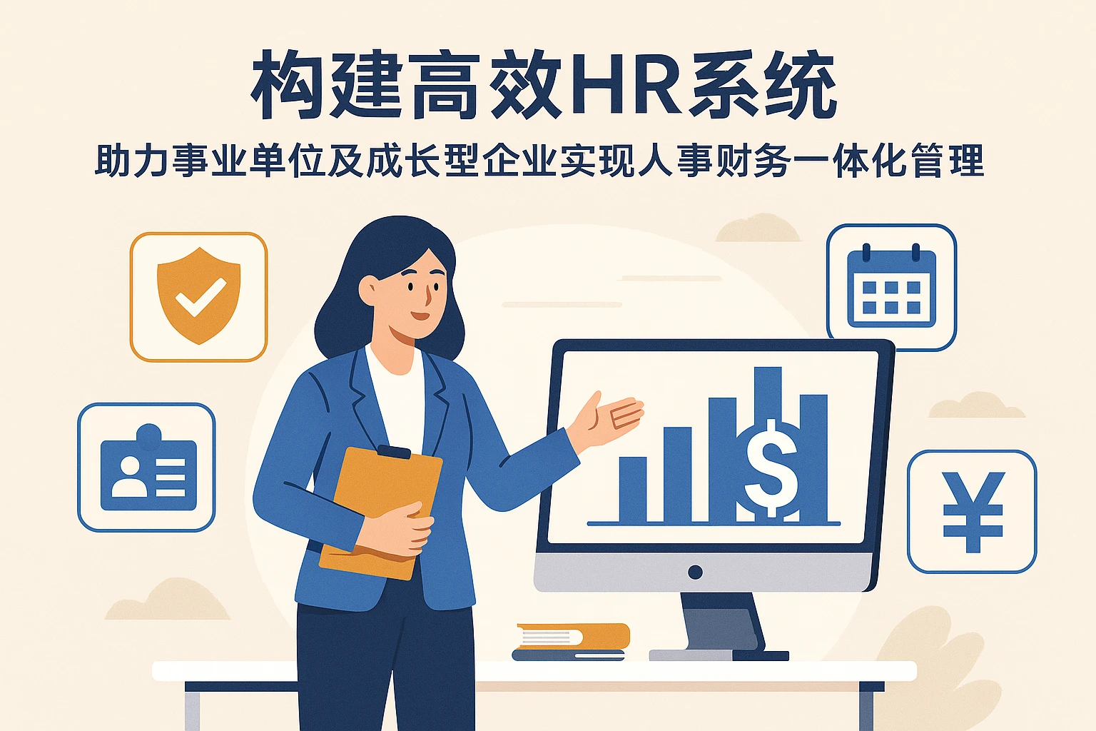构建高效HR系统，助力事业单位及成长型企业实现人事财务一体化管理