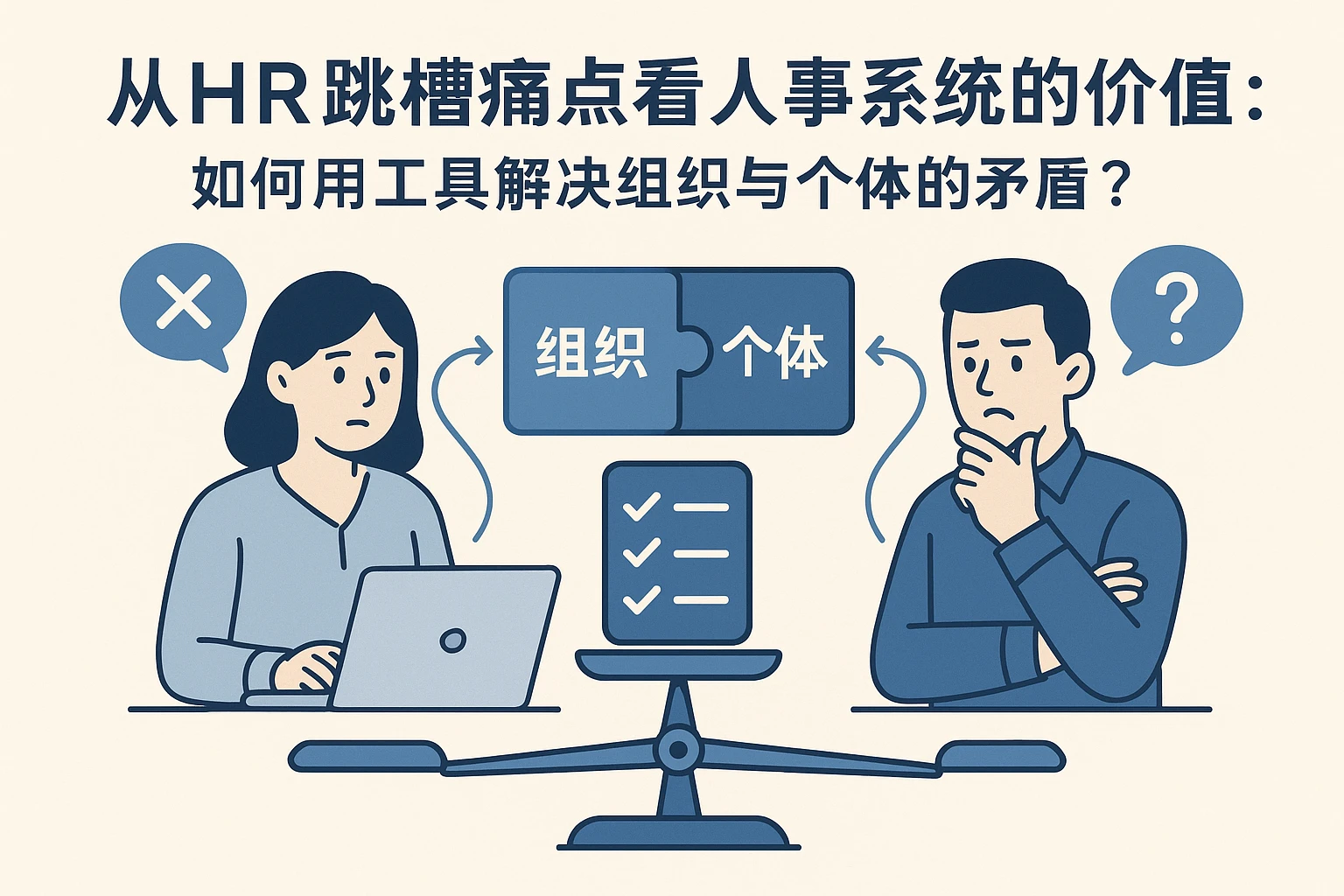 从HR跳槽痛点看人事系统的价值：如何用工具解决组织与个体的矛盾？