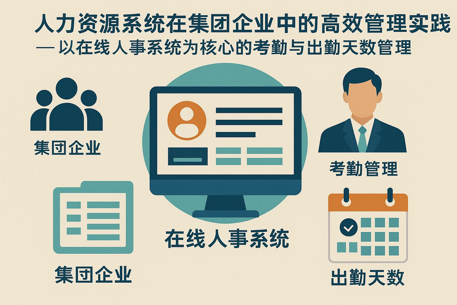 人力资源系统在集团企业中的高效管理实践——以在线人事系统为核心的考勤与出勤天数管理