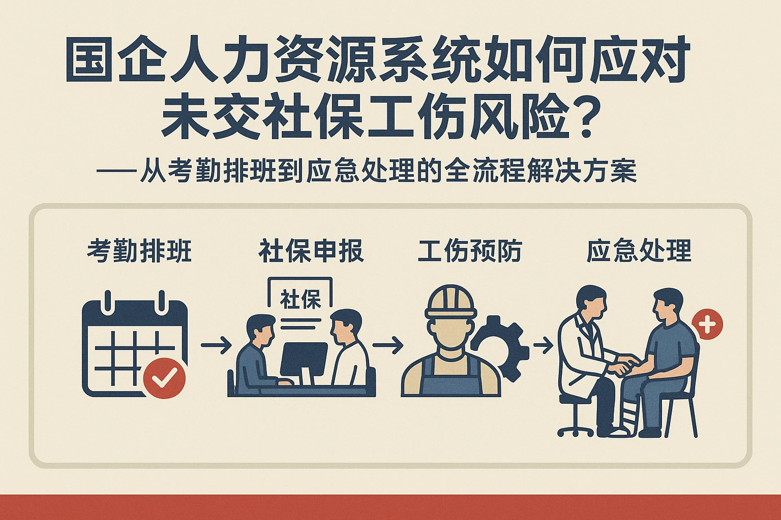 国企人力资源系统如何应对未交社保工伤风险？——从考勤排班到应急处理的全流程解决方案