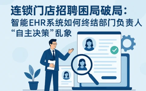 连锁门店招聘困局破局：智能EHR系统如何终结部门负责人“自主决策”乱象