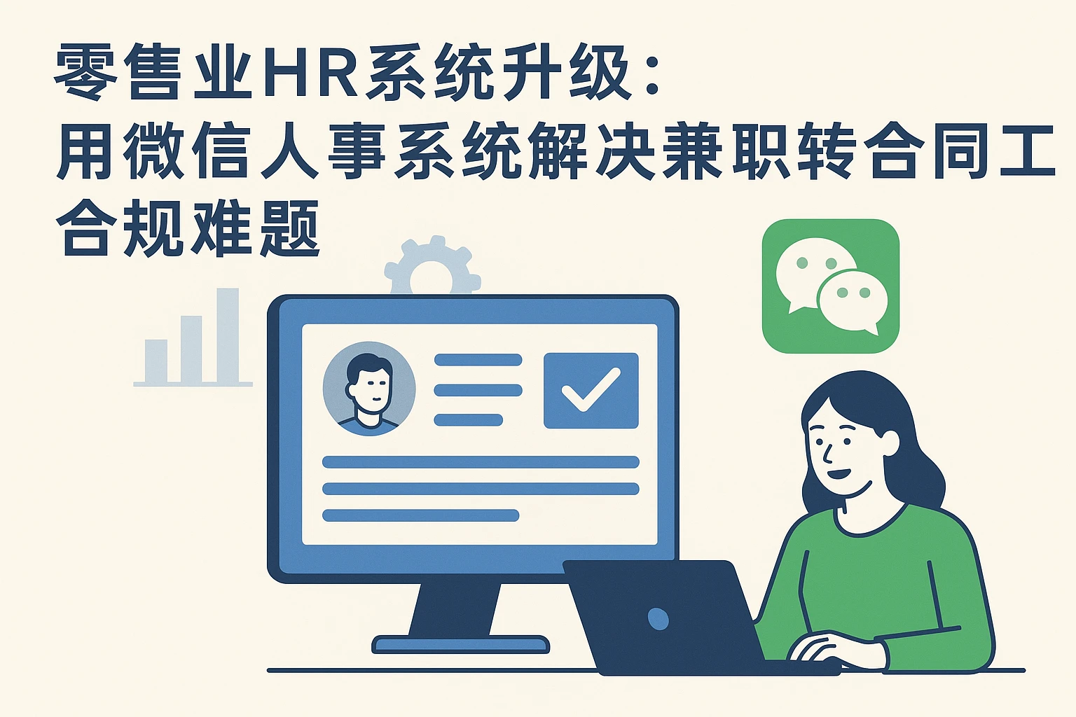 零售业HR系统升级：用微信人事系统解决兼职转合同工合规难题