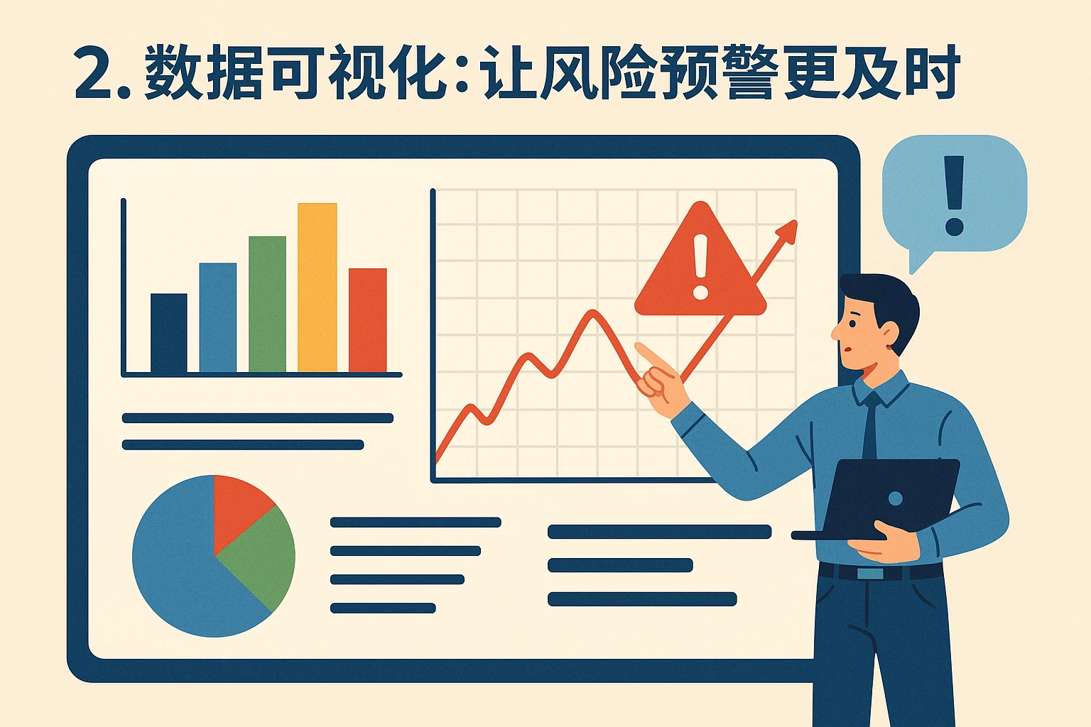 2. 数据可视化：让风险预警更及时