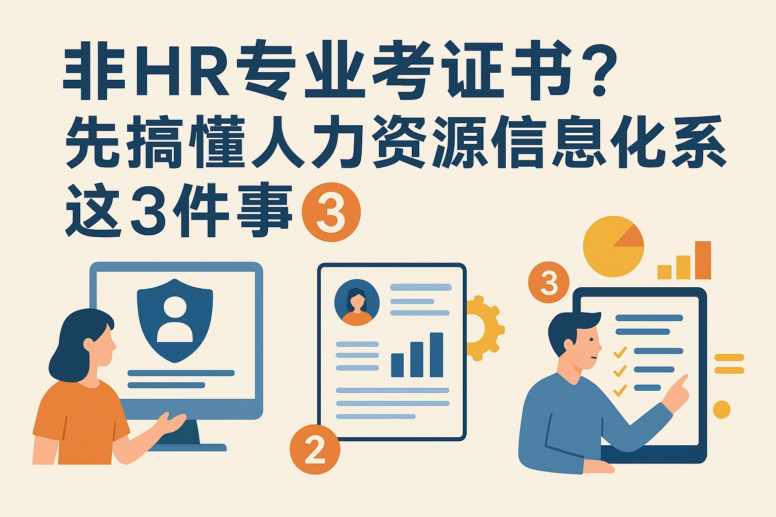 非HR专业考证书？先搞懂人力资源信息化系统这3件事！