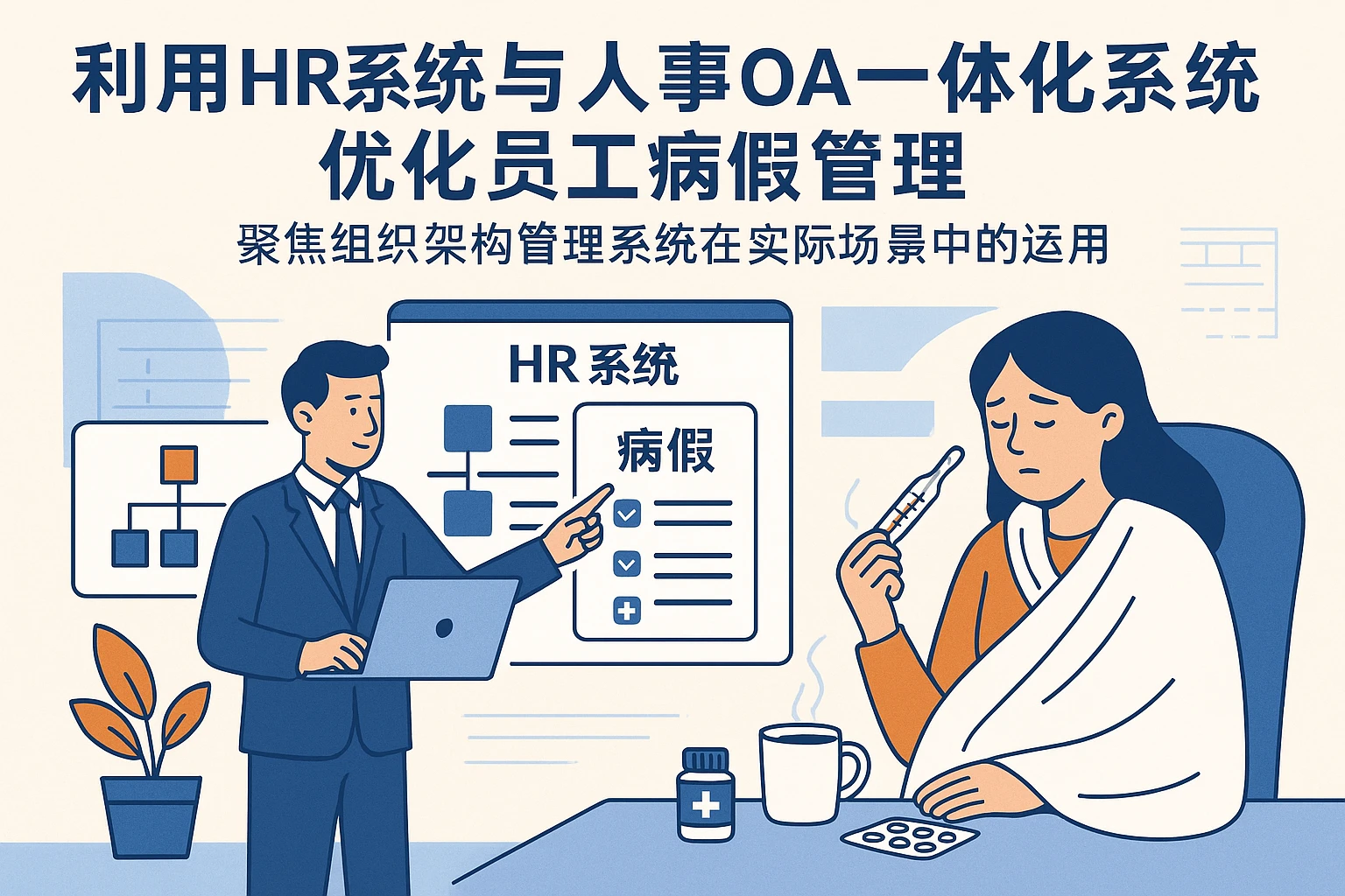 利用HR系统与人事OA一体化系统优化员工病假管理 —— 聚焦组织架构管理系统在实际场景中的运用