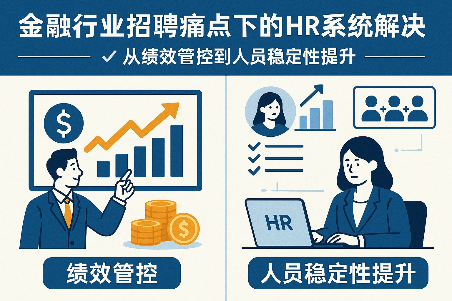 金融行业招聘痛点下的HR系统解决方案：从绩效管控到人员稳定性提升