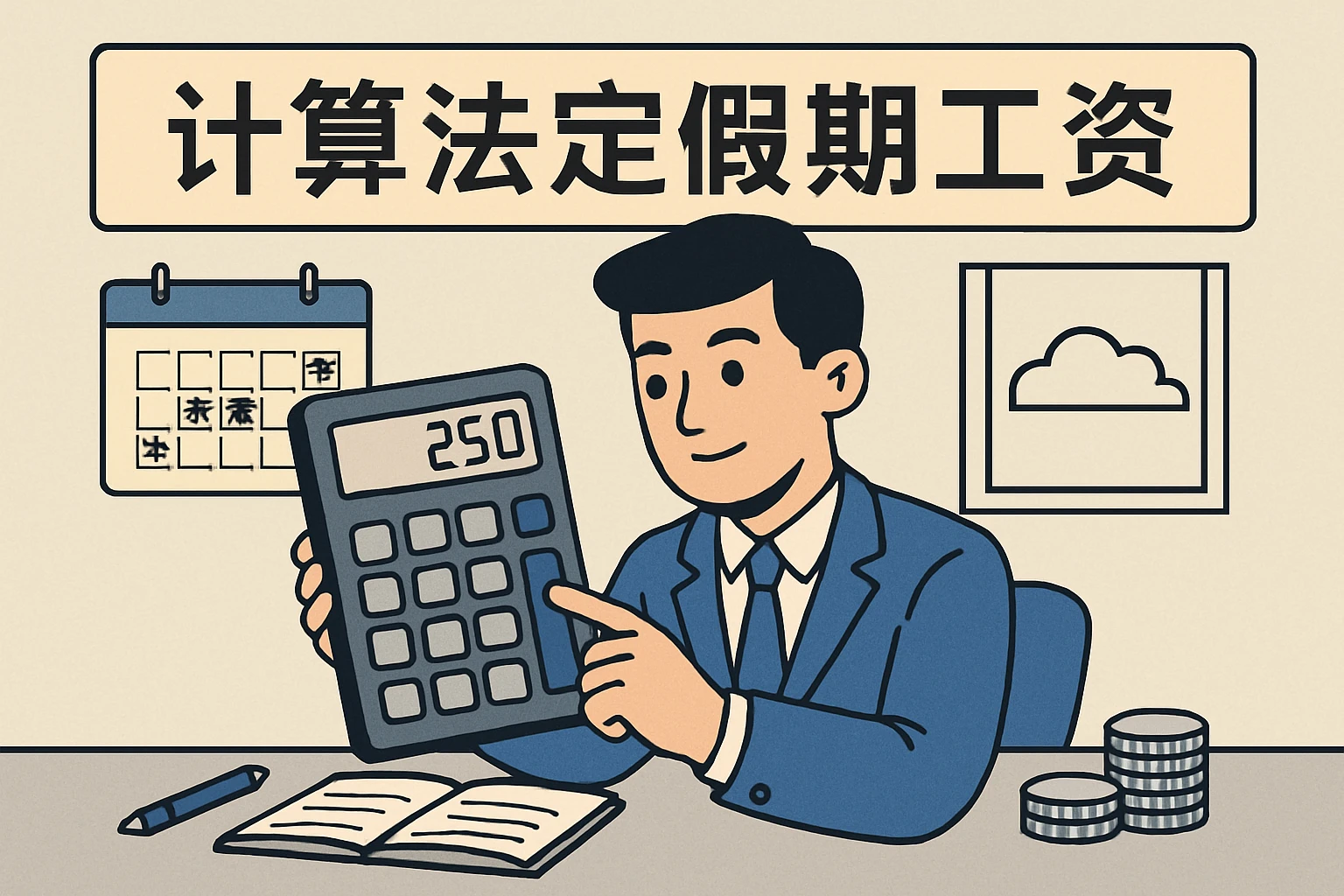 2. 计算法定假期工资