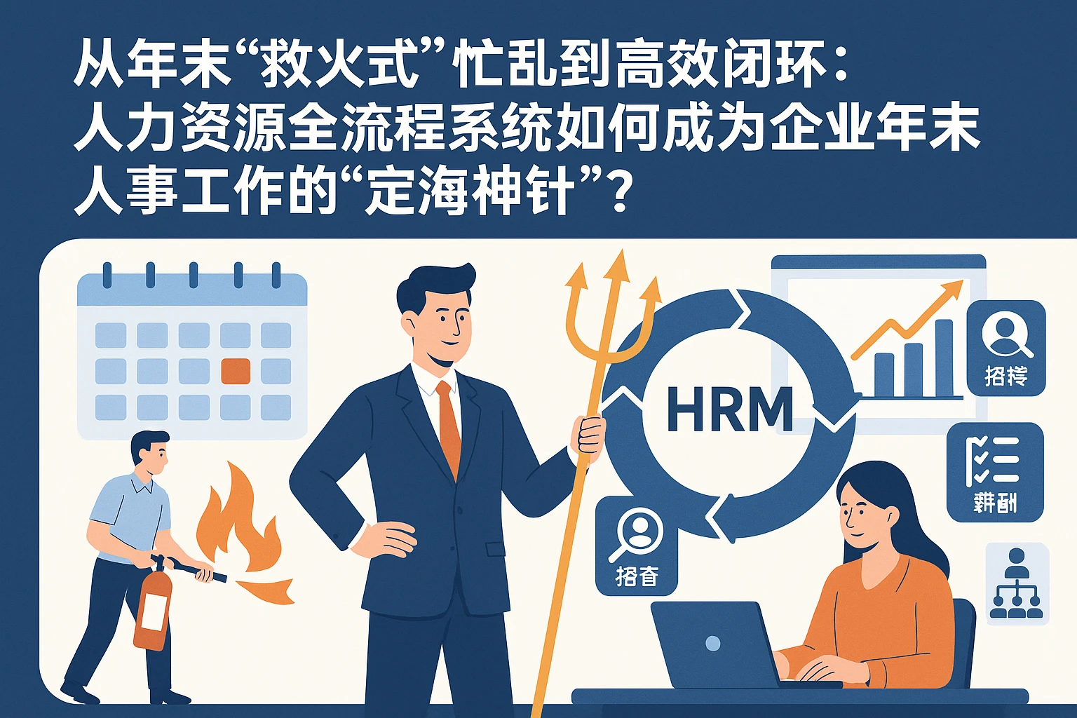 从年末“救火式”忙乱到高效闭环：人力资源全流程系统如何成为企业年末人事工作的“定海神针”？