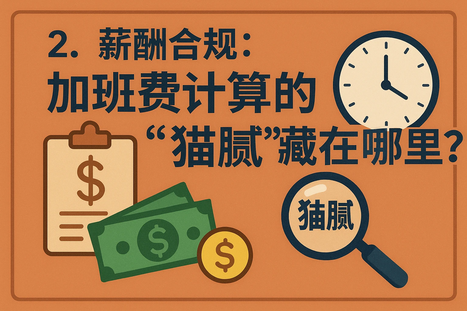 2. 薪酬合规：加班费计算的