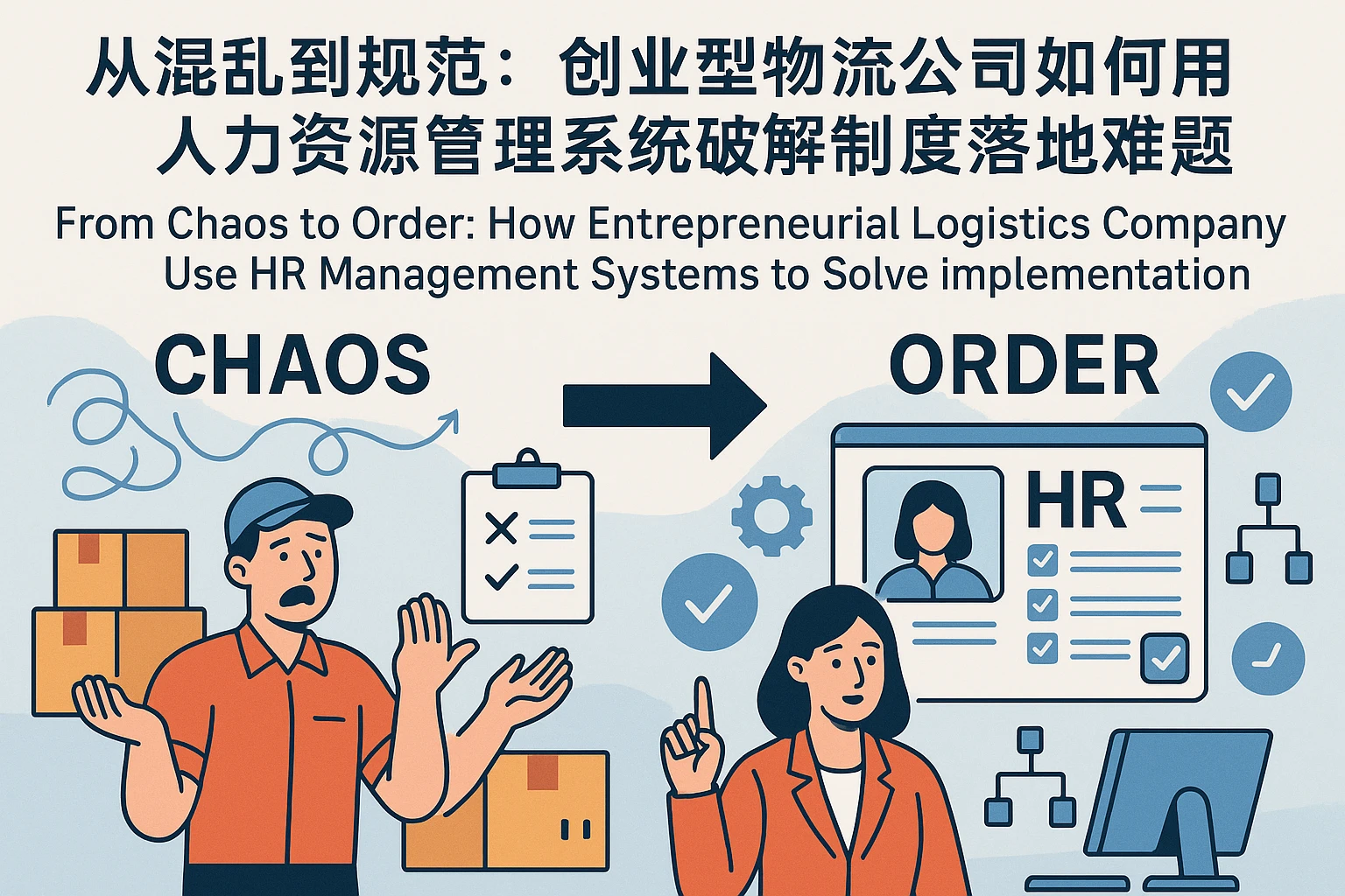 从混乱到规范：创业型物流公司如何用人力资源管理系统破解制度落地难题